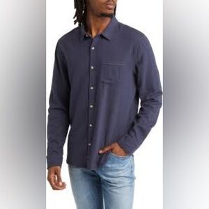 Scotch & Soda | AMS Blauw Men’s Button Down Shirt in Blue Size L Large